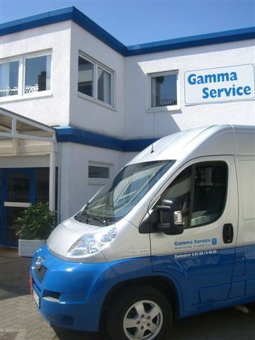 Teilansicht des Betriebsgeländes bei Gamma Service